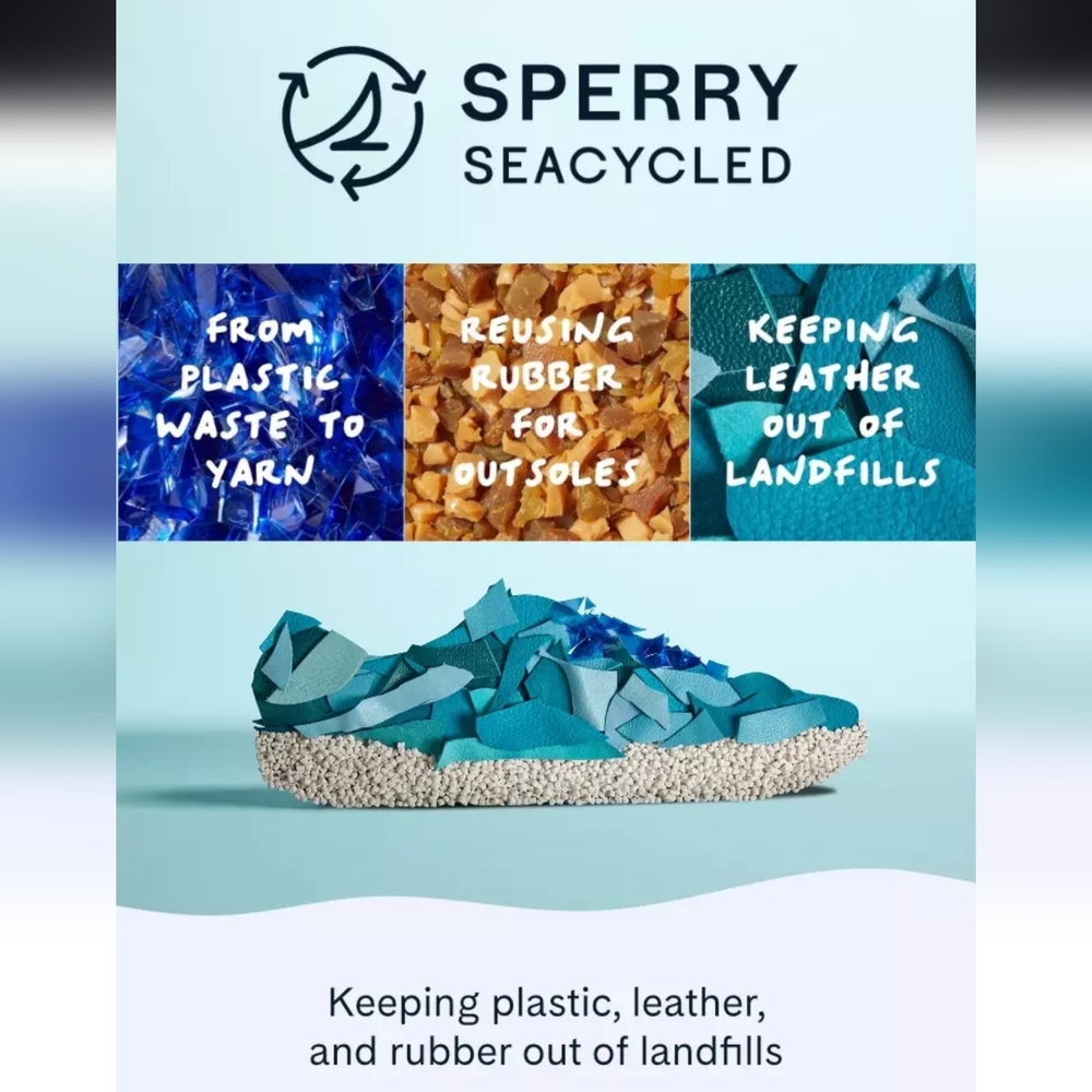 Sperry Top-Sider Men's Striper II Cvo Seacycled Sneakers New 7.5 - Picture 7 of 7